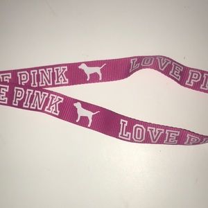 Pink lanyard